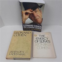 Leonard Cohen Books x 3