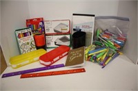 Colored Markers, Pencil Sharpener, Envelopes &Misc