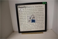 Frame w/Family Poem & Space for a Picture