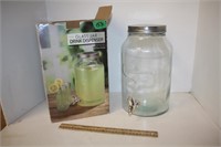 Glass Jar Drink Dispenser  in box