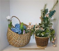 Baskets w/Floral Arrangement  2