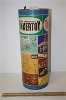 Vintage Tinkertoys in container