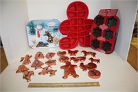 Cookie Cutters, Silicone Molds& Russell Stover Tin