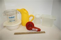 Rubber Storage Containers, Measure Cups & Misc