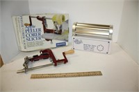 Pampered Chef Bread Tube & Apple Peeler in boxes