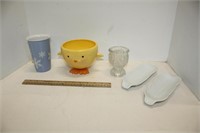 Chick Bowl, Corn Holders 2, Snowman Cup & Misc