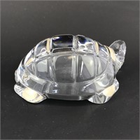 Baccarat Crystal Turtle Paperweight