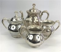 Rogers Quadruple Silver Plate Tea Set