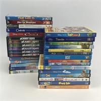 Assortment of DVDs and Blu-rays