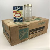 Case of 12 Ball Quart Mason Jars with Lids