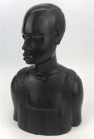 Carved Ironwood African Bust