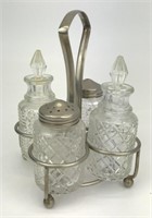 Small Cruet Set with Stand