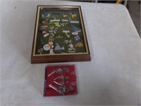 Wood case of mixed pins