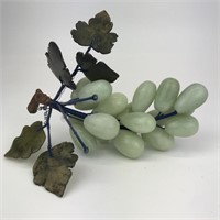 Stone and Carved Jade Grapes