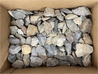 Box Of Worked Indian Flint