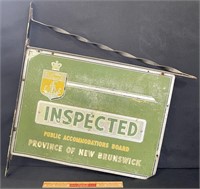 UNIQUE PROVINCE OF NB DOUBLE SIDED METAL SIGN