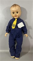 Large Vintage Standing Boy Doll