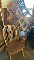 Large lot of chair parts and chairs needing fixed