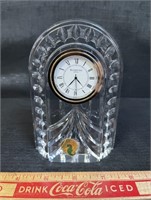 QUALITY WATERFORD CRYSTAL DESK CLOCK - 6" TALL