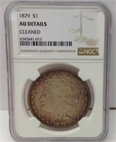Of) 1879NGC graded details AU Morgan dollar