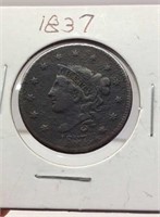Of) 1837 large cent