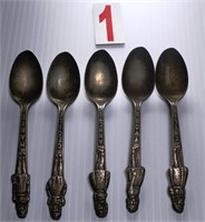 5 Sisters Carlton Quintuplets Silverplate spoons 1