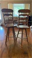 2) tall bar stools 28&30”