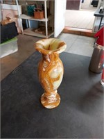 12in stone vase