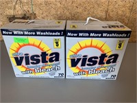 2- Vista 9 lb. Boxes Washing Powder