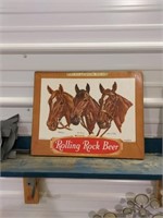 ROLLING ROCK 14x18 sign