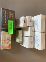 Assorted new bars of bath soap