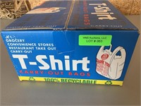 1 case of 1000-Count T-Shirt plastic bags