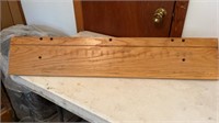 36” solid wall shelf with plate groove