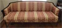 Antique mahogany upholstered couch
