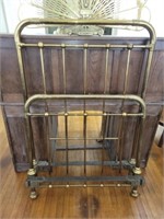 Heavy brass and iron twin size frame