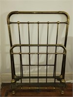 Vintage brass twin size bed frame