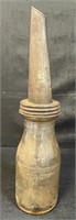 SCARCE MCCOLL-FRONTENAC RED INDIAN OIL BOTTLE