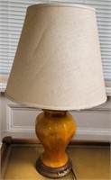Orange ceramic lamp
