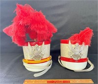 NEAT VINTAGE MARCHING BAND HATS EAGLE CREST