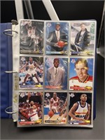 1992-93 Upper Deck Basketball Cards in Binder