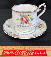 LOVELY ROYAL ALBERT PETIT POINT CUP & SAUCER