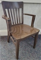 Antique Oak Dark wood chair