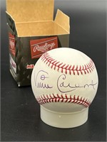 Vince Coleman Autographed Baseball