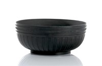 EARLY 19th C WEDGWOOD BASALT PUNCH BOWL