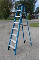 Lot 56: Werner 8ft. Fiberglass A Frame Ladder
