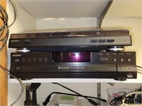 Lot of a Sony vinyl player and cd player