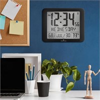 Marathon Slim-Jumbo Digital Full Calendar Clock