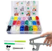 360sets 24 Colors T5 Plastic Snap Buttons Kit