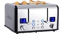 CUSIMAX 4 Slice Toaster, Ultra-Clear LED Display