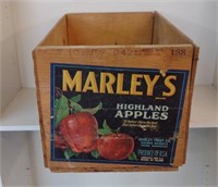 Vintage Apple Box/10”H,19.5”W,12”D